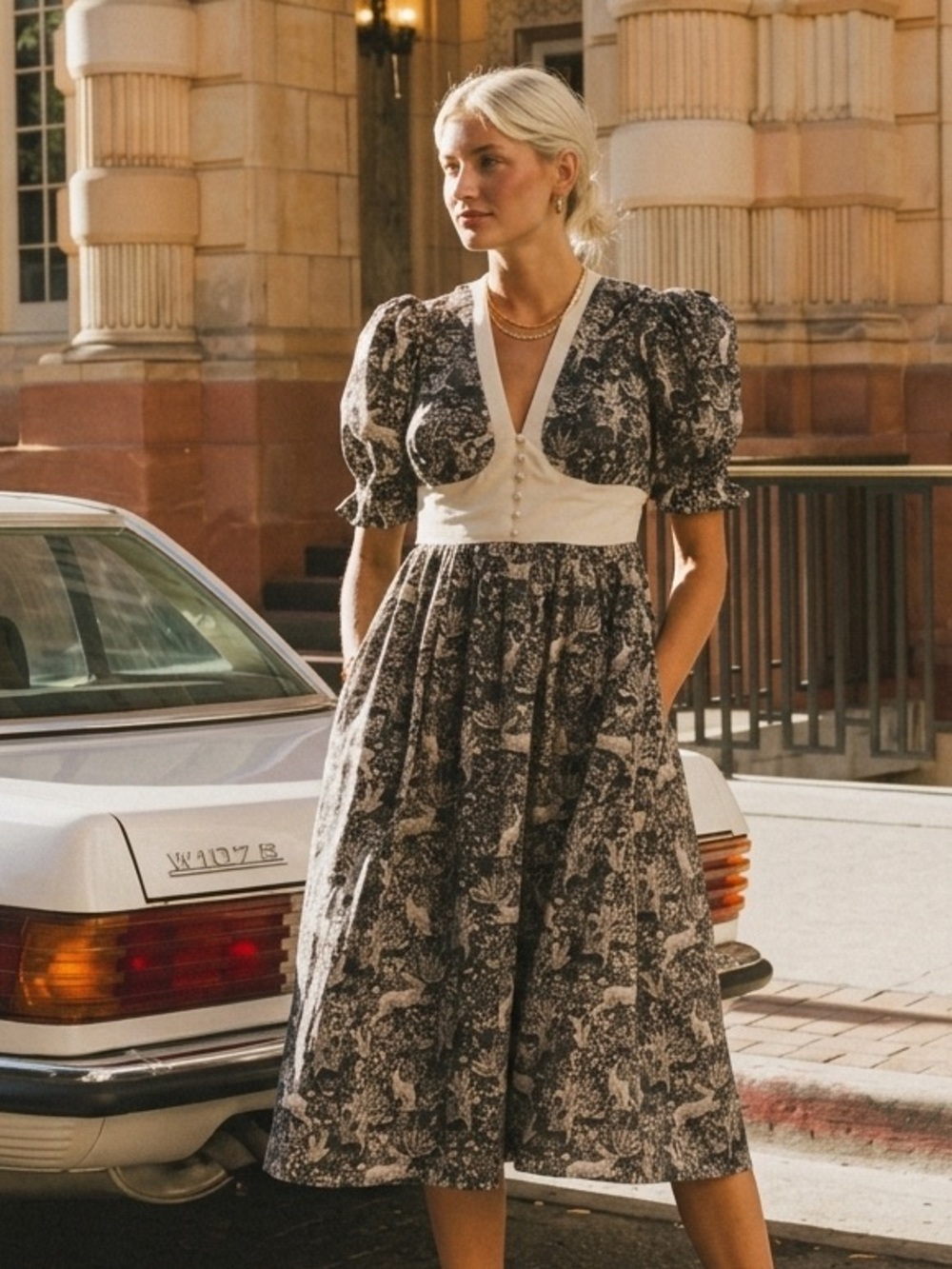 Gently used - böhme The Flora and Fauna Midi Dress